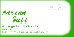 adrian huff business card